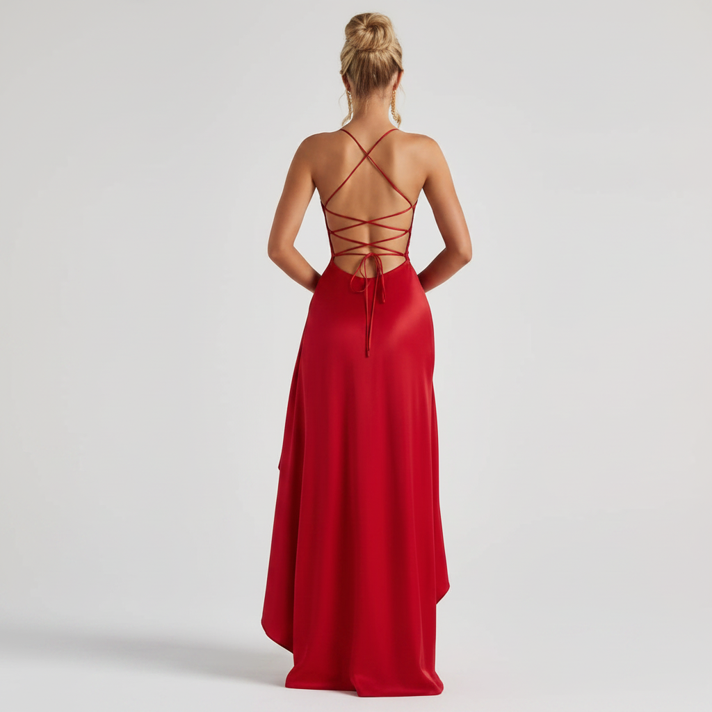 Vestido rojo espalda